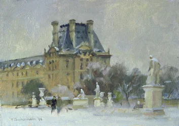 Snø i Tuilleriene, Paris, 1996